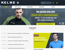 Tablet Screenshot of kelme.nl